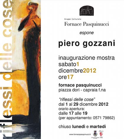 La locandina della mostra di Piero Gozzani