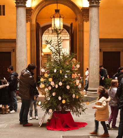 Natale nel Cortile di Palazzo Strozzi a Firenze