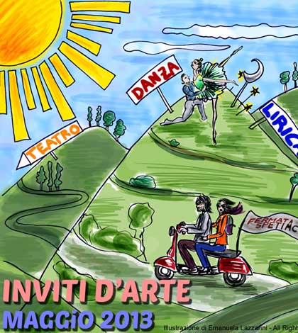 La copertina degli Inviti d'arte di maggio 2013