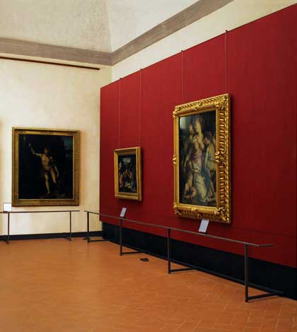La sala 68 del Museo degli Uffizi di Firenze