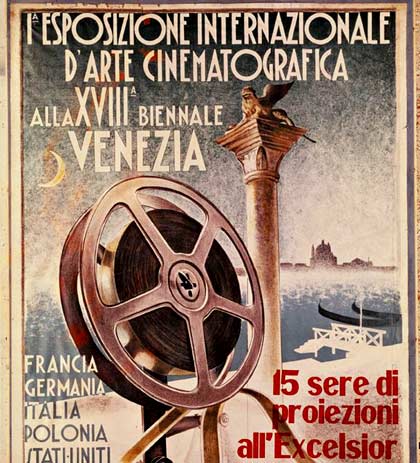 Locandina della XVIII edizione della Mostra del Cinema di Venezia
