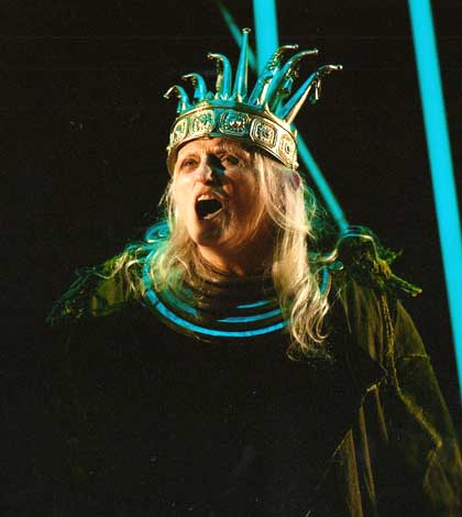 Giusi Merli nella parte di Re Lear