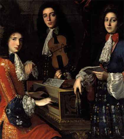 Dipinto A. D. Gabbiani, Trio di musicisti del Gran Principe Ferdinando