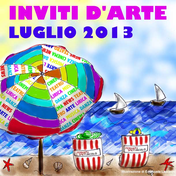 Inviti d'arte:luglio '13 - la copertina di Emanuela Lazzarini
