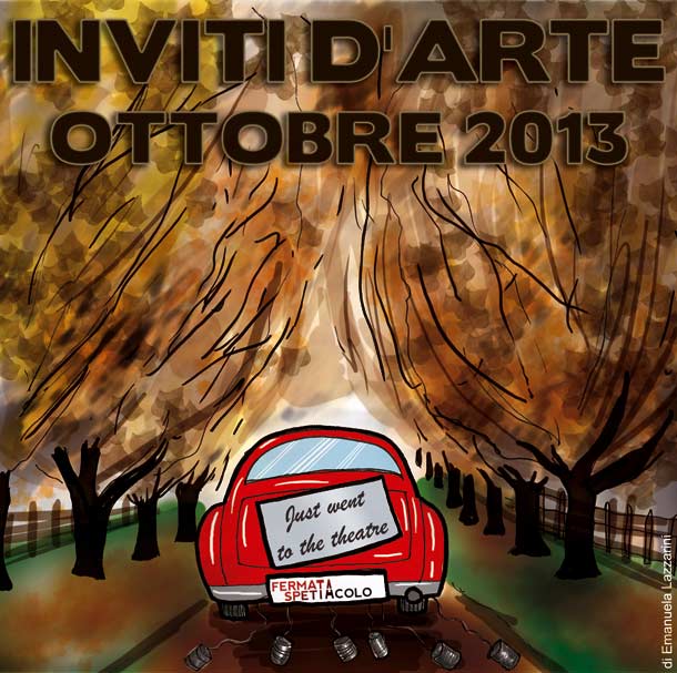 La copertina di Emanuela Lazzarini degli Inviti d'arte di ottobre 2013