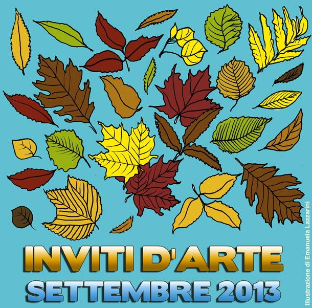 Copertina di Emanuela Lazzarini Inviti d'arte settembre 2013 Copertina di Emanuela Lazzarini Inviti d'arte settembre 2013