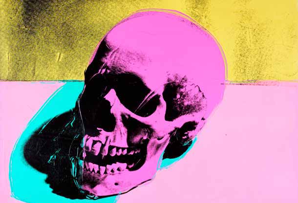 Andy Warhol Skull Serigrafia e acrilico su tela, 1976 MUMOK, Vienna 