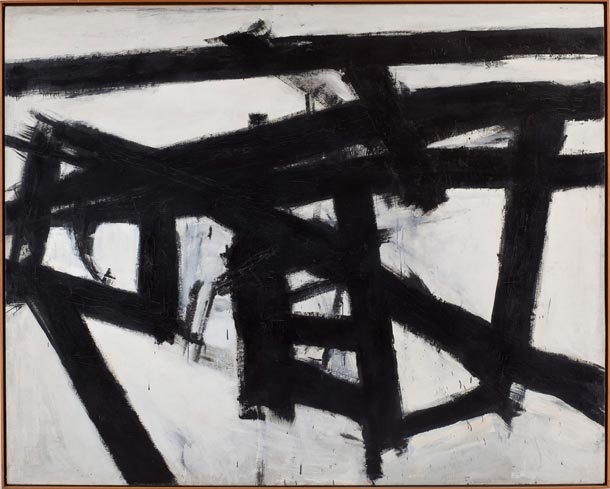 Franz Kline Mahoning, 1956 Olio e collage di carta su tela, 204,2 x 255,3 cm © Franz Kline by SIAE 2013 © Photography by Sheldan C. Collins
