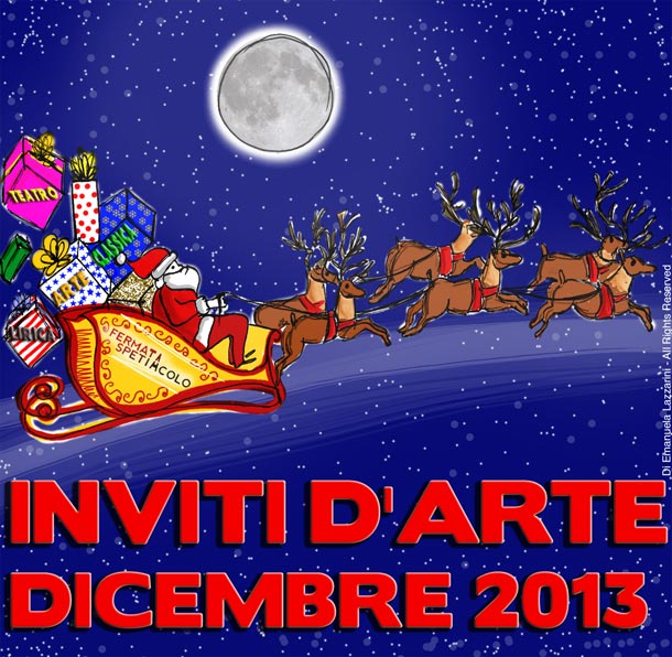 La copertina degl "Inviti d'arte" di Emanuela Lazzarini