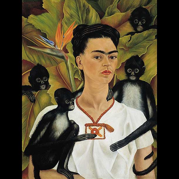 Frida Kahlo. Autoritratto con vestito di velluto, 1926. Olio su tela, cm 79,7 x 59,9. Collezione Privata © Banco de México Diego Rivera & Frida Kahlo Museums Trust, México D.F. by SIAE 2014