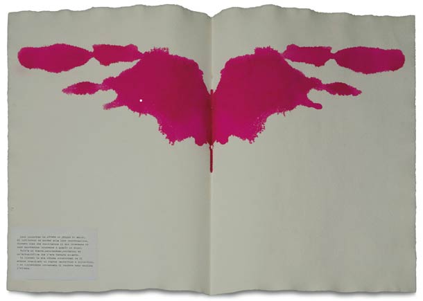 Macchie di Rorschach 1 (Ieri incontrai un gruppo di amici..) 1976