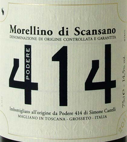 Morellino di Scansano Podere 414