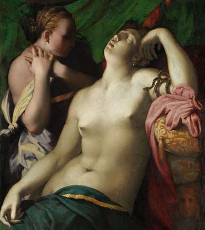 Rosso Fiorentino (Giovan Battista di Jacopo; Firenze 1494-Fontainebleau 1540) Morte di Cleopatra, 1525-1527; olio su tavola; cm 88 x 75. Braunschweig, Herzog Anton Ulrich-Museum, Kunstmuseum des Landes Niedersachsen, inv. GG 479