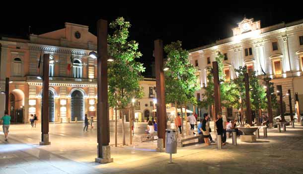 Piazza Mario Pagano, agosto 2014