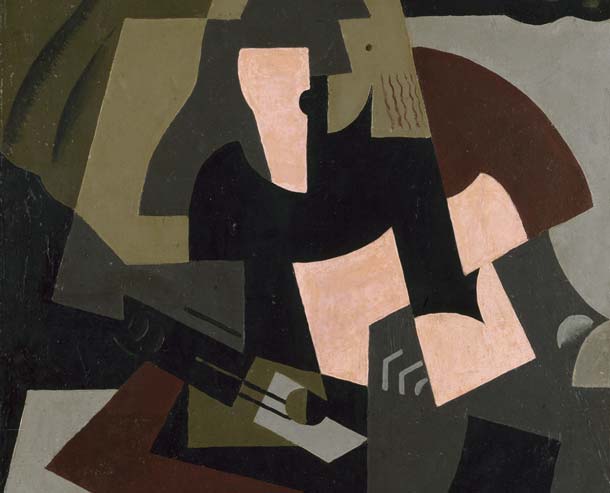 María Blanchard (Santander 1881-Parigi 1932) Donna con chitarra 1917, olio su tela, cm 100 x 72. Collezione del Museo Nacional Centro de Arte Reina Sofía, Madrid