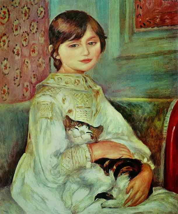 Pierre Auguste Renoir “Julie Manet detto anche Bambina con il gatto” 