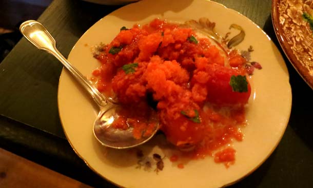 Tomato salad with anchovies - Barbara Fish House