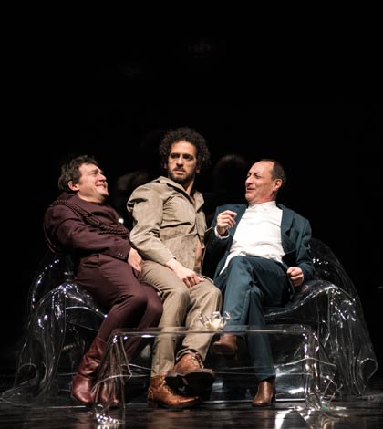 Fabio Cocifoglia, Giacinto Palmarini, Paolo Serra in Pigmalione