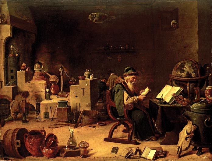 David II Teniers (et atelier), Alchimiste