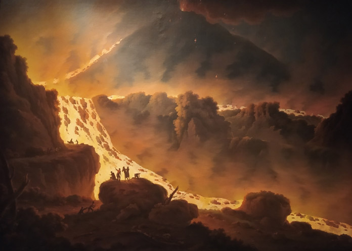 Pierre-Jacques Volaire - Eruption of mount vesivius