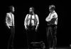 Gioele Rotini, Stefano Patti e Diego Migeni in "Leviatano" in scena al Teatro Trastevere di Roma dal 24 aprile al 5 maggio 2024.
