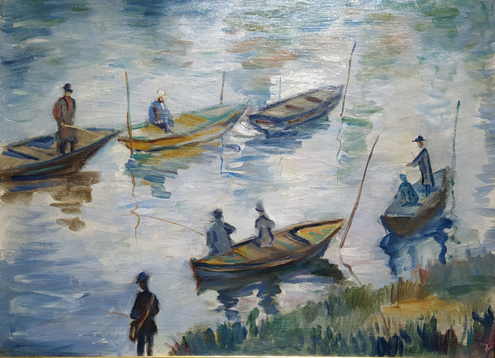 I pescatori di Poissy - Claude Monet I pescatori di Poissy - Claude Monet