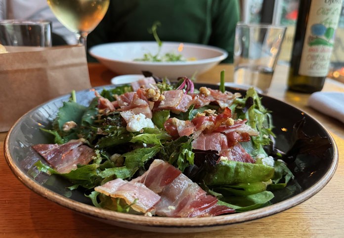 Chevre, Honey & Bacon Salad