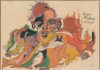 Gaston Dufour: Le nâin pôlichinê pastriqûe (1950 - 1956) Matite colorate su carta Collection de l'Art Brut, Lausanne - Ph. Atelier de numérisation Ville de Lausanne