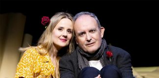 Elisa Di Eausanio e Andrea Lolli in ¡AY CARMELA! in scena al Teatro Palladium dal 6 all'8 maggio 2025.