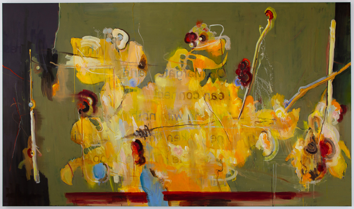 The Harvest n°11 oil on canvas 143x243x4,5 framed